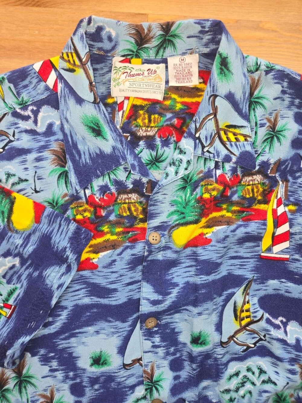 Thumbs Up Sportswear Hawaiian Shirt Medium